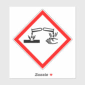 Corrosieve COSHH Sticker (Vel)