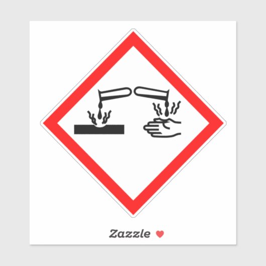Corrosieve COSHH Sticker (Vel)