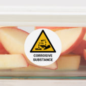 Corrosieve stof waarschuwing, bijtende chemische s labels (Aangebracht)