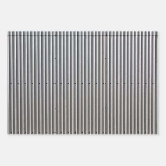 Corrugated Metal Background Inpakpapier Vel (Voorkant)
