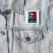 CORRUPT Anti-Hillary Clinton Button / Badge (In situ)