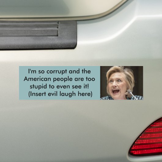 Corrupt Hillary Bumpersticker (Op auto)