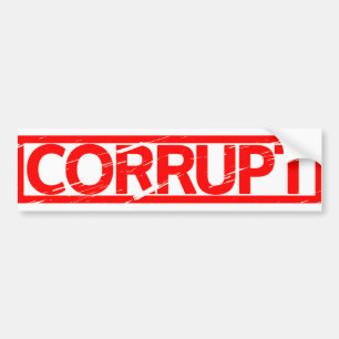 Corrupt Stamp Bumpersticker