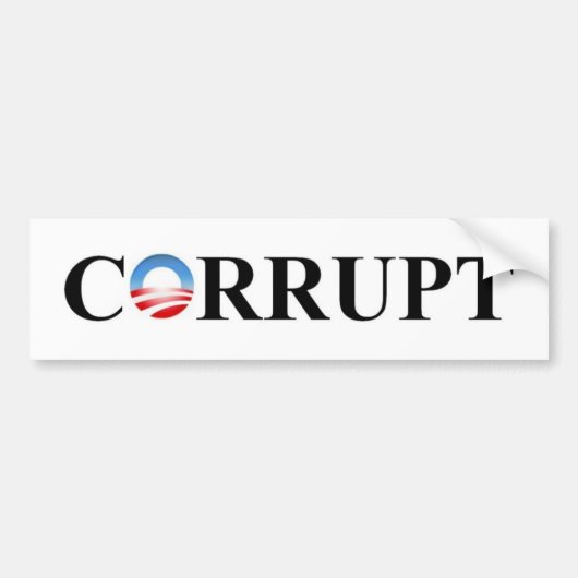 CORRUPT wordt vertaald als: CORRUPT Bumpersticker (Voorkant)