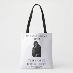 Corrupte Adviseur Sabotage Koning Middeleeuwse Mem Tote Bag