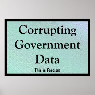 Corrupte Overheidsgegevens Poster