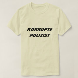 Corrupte politieman in het Duits T-shirt