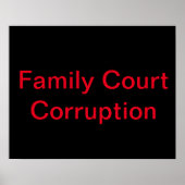 Corruptie bij het Hof van de Protest Poster (Voorkant)