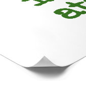 Corruptie is een kanker - Corruptie Quote Poster (Hoek)