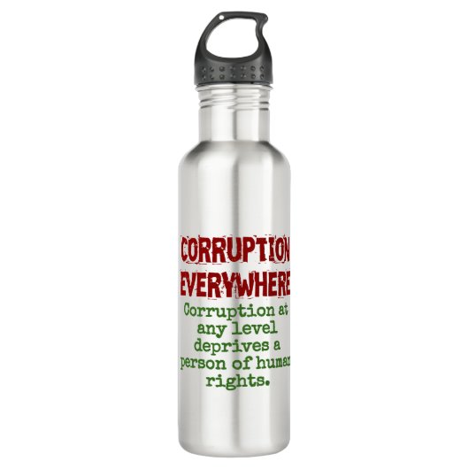 Corruptie op om het even welk niveau - corruptie c waterfles  (Voorkant)