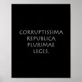 Corruptissima republia plurimae leges poster (Voorkant)