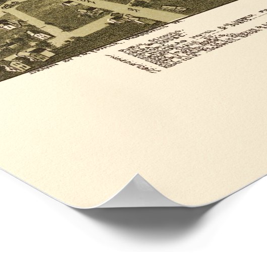 Corry, PA Panorama Map - 1895 Poster (Hoek)