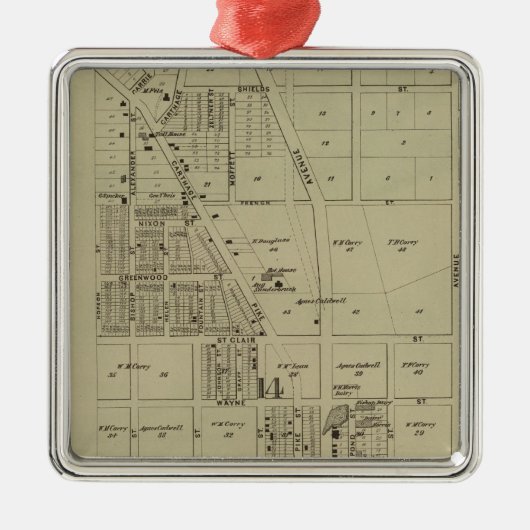 Corryville, Ohio Metalen Ornament (Voorkant)