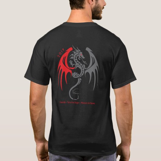 Corsa Dragon 2019 Two-Sided Black T-Shirt (Achterkant)