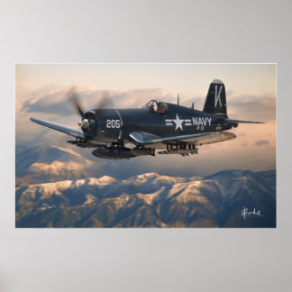 Corsair en de bergen poster