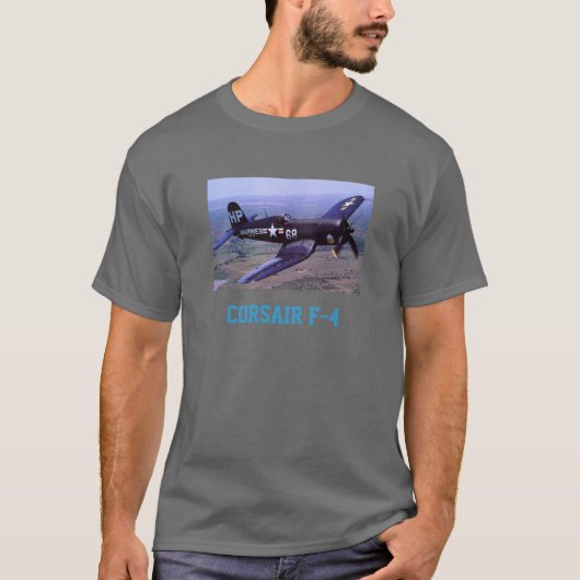 CORSAIR F-4U ZWARTE SCHAPEN SQUADRON T-SHIRT (Voorkant)