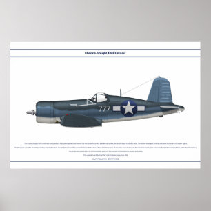Corsair USA VMF-212 Poster