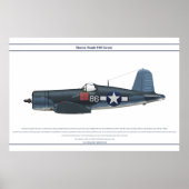 Corsair USA VMF-214 2 Poster (Voorkant)