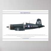 Corsair USA VMF-323 Poster (Voorkant)