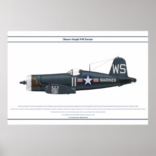 Corsair USA VMF-323 Poster