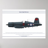 Corsair USA VMF-513 Poster (Voorkant)