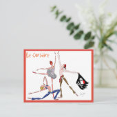 CORSAIRE VAN HET BALLET LE, GIFT VOOR BALLETOMANE BRIEFKAART (Staand voorkant)