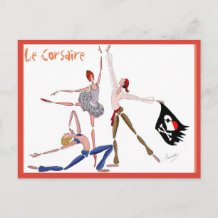 CORSAIRE VAN HET BALLET LE, GIFT VOOR BALLETOMANE BRIEFKAART