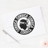 Corse - Corsica Ronde Sticker (Envelop)