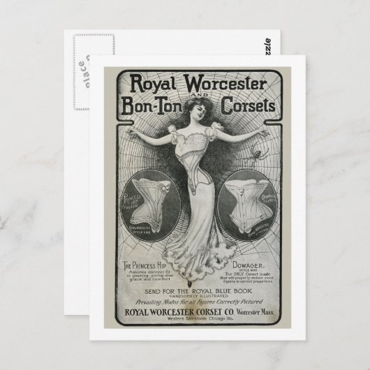 corset ad briefkaart (Voorkant / Achterkant)