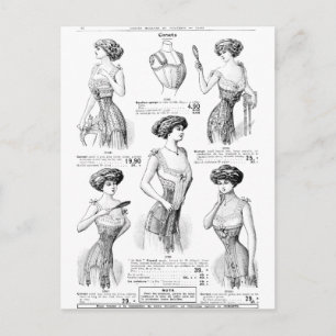 Corset Ad Paris Winter 1909-1910 Briefkaart