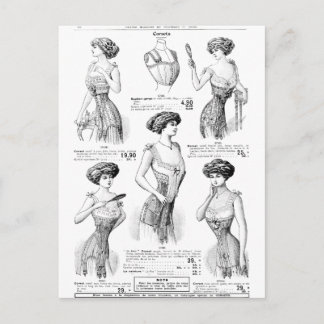 Corset Ad Paris Winter 1909-1910 Briefkaart