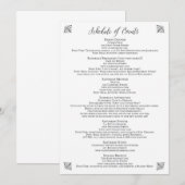  Corset Bachelorette Overzicht van evenementen Programmakaart (Voorkant / Achterkant)