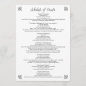 Corset Bachelorette Overzicht van evenementen Programmakaart (Voorkant)