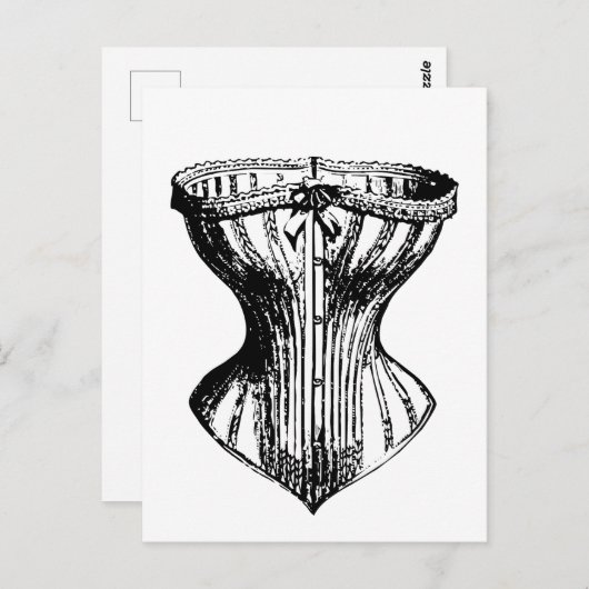 CORSET  BRIEFKAARTEN (Voorkant / Achterkant)