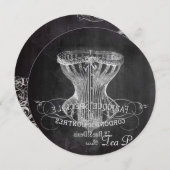 corset  Chalkboard vrijgezellenfeest theefeest Kaart (Voorkant / Achterkant)