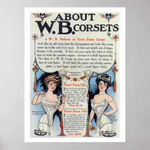  corset en druk 4 Poster af