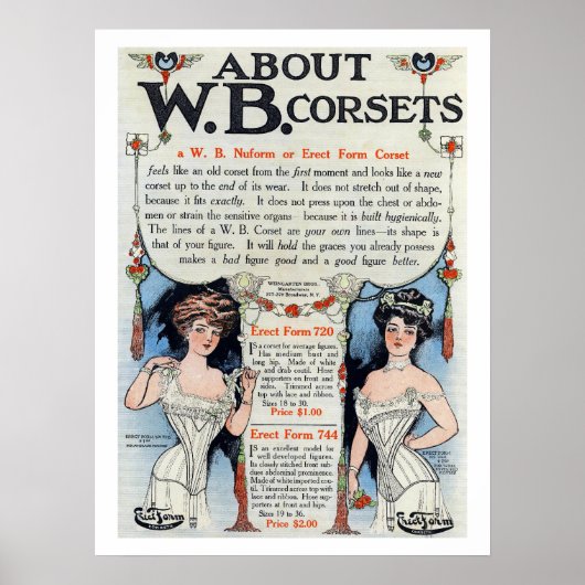 corset en druk 4 Poster af (Voorkant)
