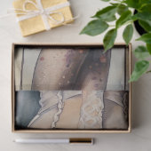 Corset en Kousen Waterverf Decoupage Papier (Geschenk)