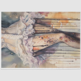 Corset en Kousen Waterverf Decoupage Papier