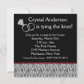 Corset Hoge Hakken Rood Zebra Meidenfeest Kaart (Achterkant)