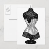  Corset-kledingformulier Briefkaart (Voorkant / Achterkant)