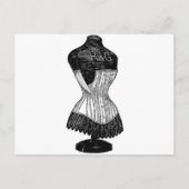  Corset-kledingformulier Briefkaart (Voorkant)