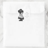  Corset-kledingformulier Vierkante Sticker (Tas)