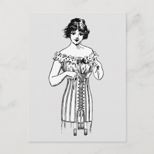 CORSET LADY BRIEFKAART