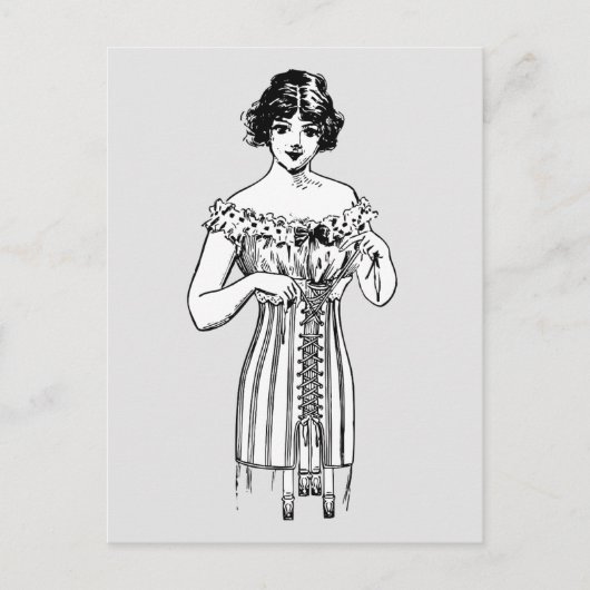 CORSET LADY BRIEFKAART (Voorkant)
