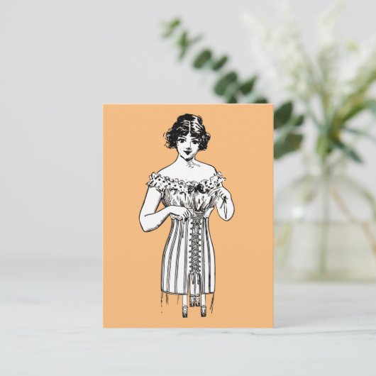 CORSET LADY BRIEFKAART (Staand voorkant)