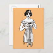 CORSET LADY BRIEFKAART (Voorkant / Achterkant)