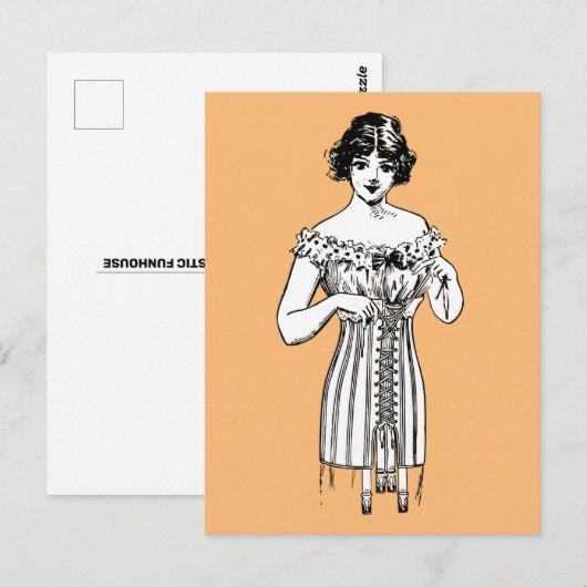 CORSET LADY BRIEFKAART (Voorkant / Achterkant)