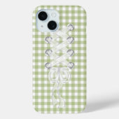 Corset lint lacing op Gingham Case-Mate iPhone Case (Achterkant)