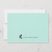 Corset Martini Blauwgroen Blue Bachelorette Party Kaart (Achterkant)